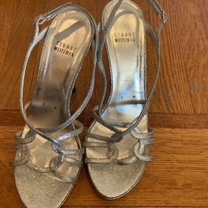 Stuart Weitzman Silver party shoes